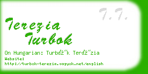 terezia turbok business card